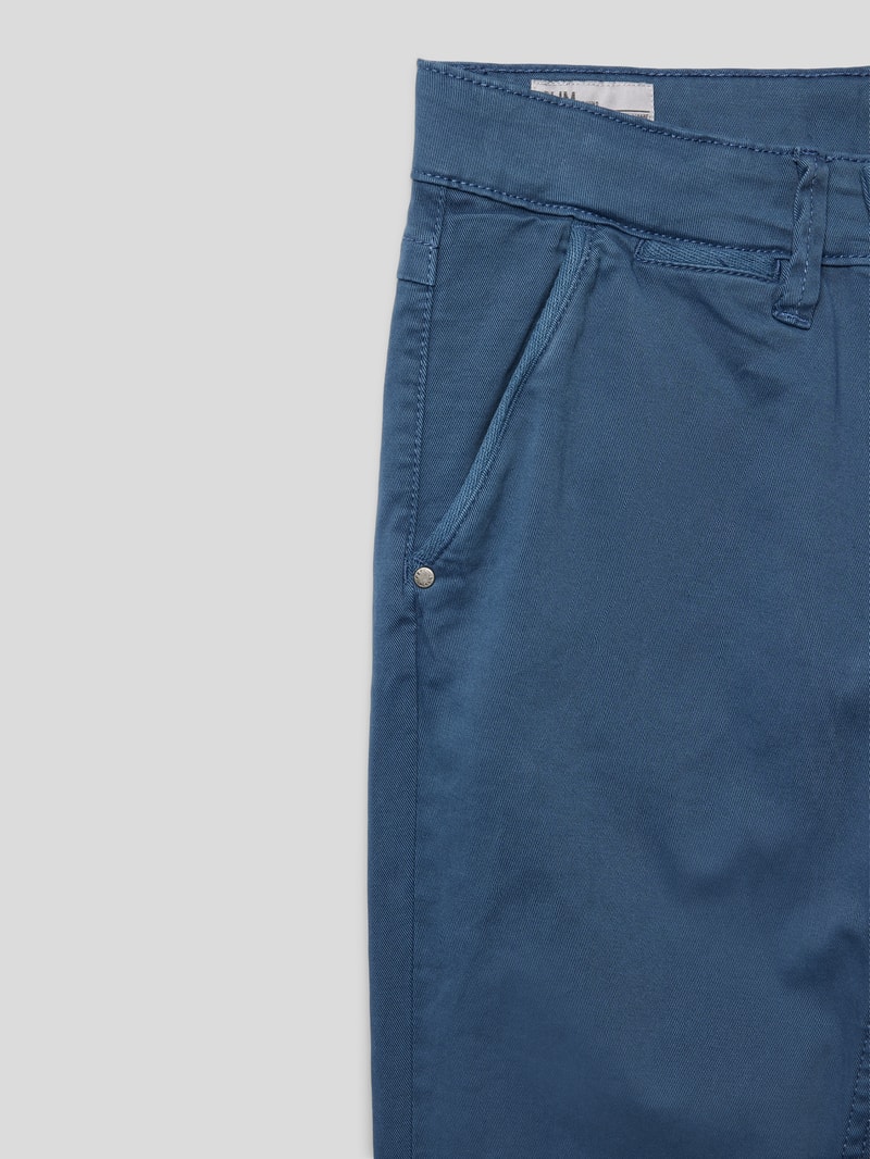 Stoffhose mit französischen Eingrifftaschen Modell 'GREENWICH' in blau