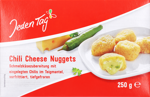Jeden Tag Chili Cheese Nuggets