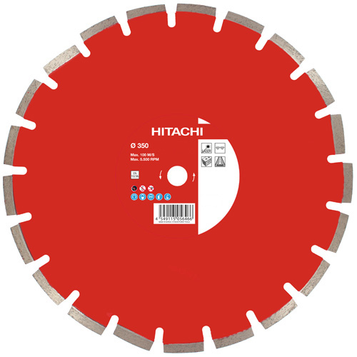HiKOKI Zubehör 773019 Diamantsägeblatt 300 x 25,4 x 10 mm, für Ziegellaser
