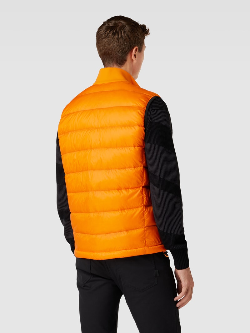 Steppweste mit Stehkragen Modell 'VENTO' in orange