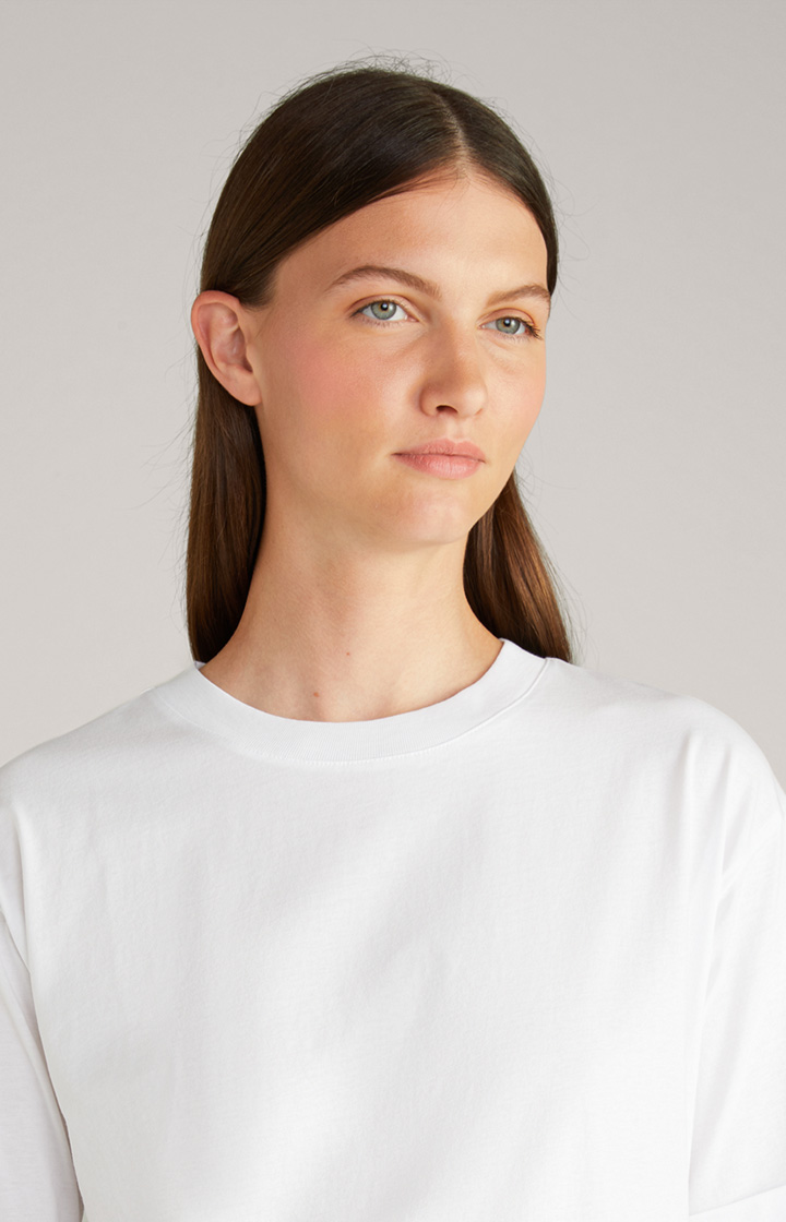 Baumwoll-T-Shirt in Weiß
