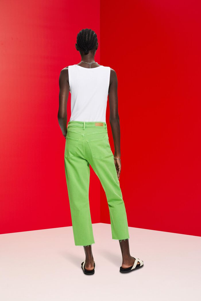 Cropped-Hose mit Fransensaum