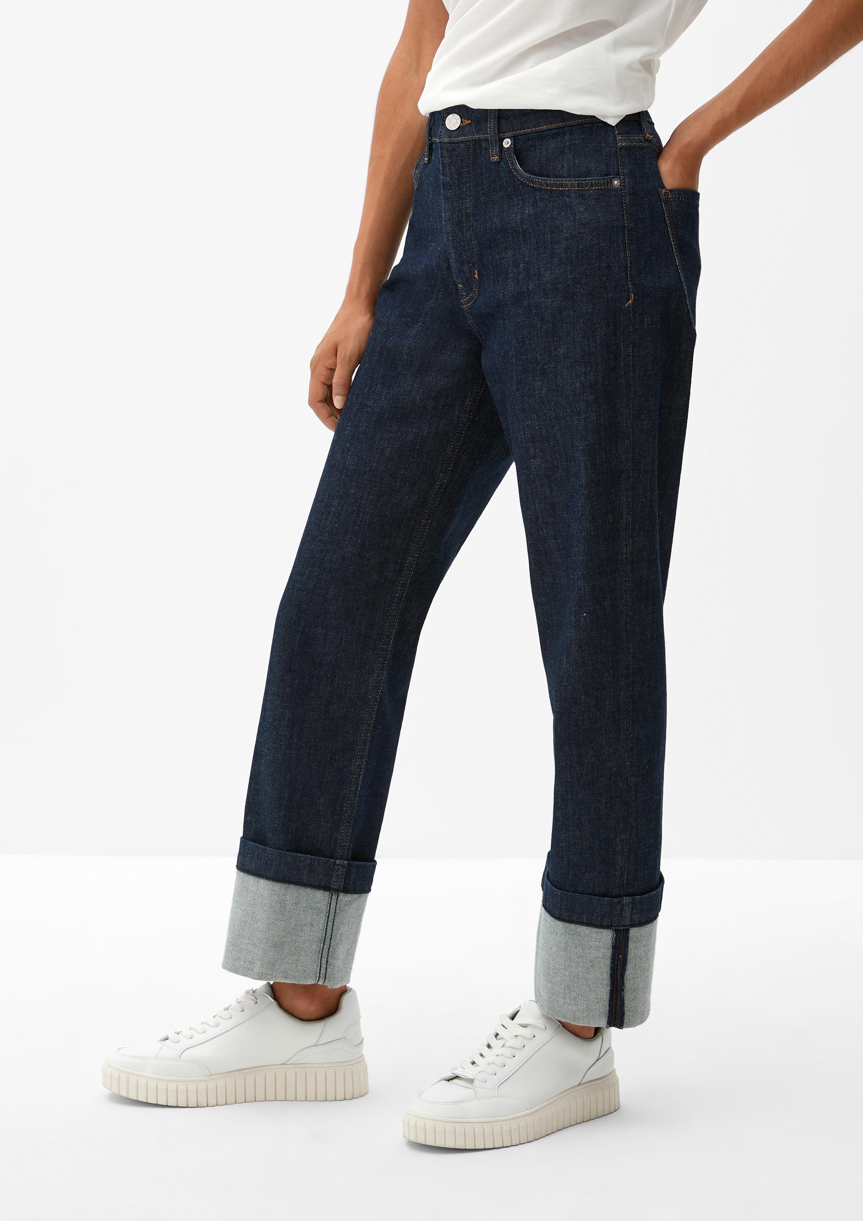 Cropped-Jeans Karolin / Regular Fit / High Rise / Straight Leg   2120656-58Z8