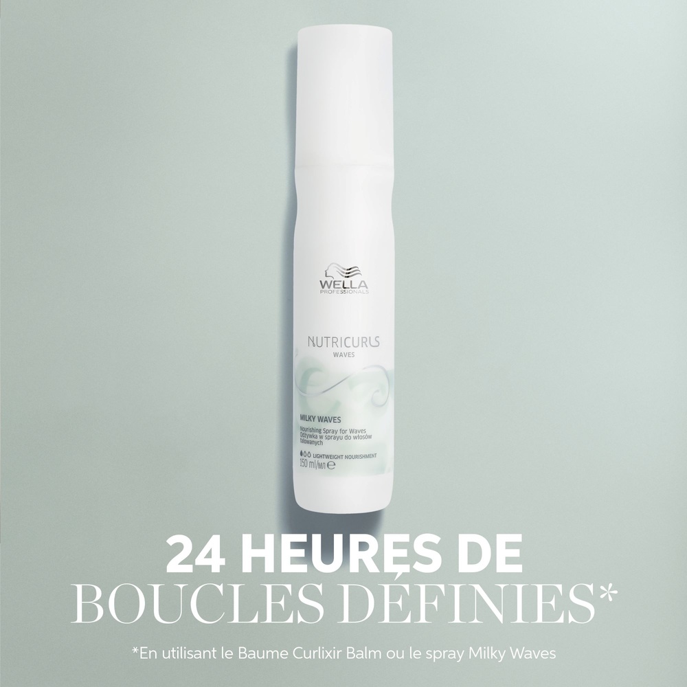 Wella Nutricurls Spray Milky waves nourrissant pour cheveux ondulés Soin sans rinçage