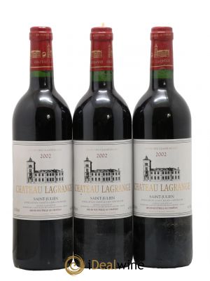 Château Lagrange 3ème Grand Cru Classé  2002 - Lot de 3 Bouteilles