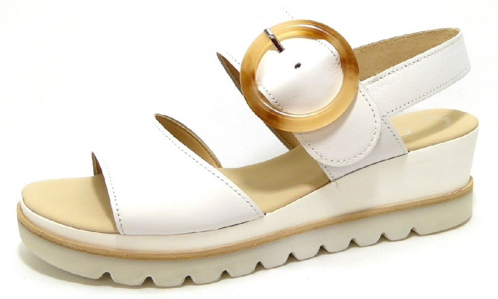 GABOR Riemchen Sandalen weiss