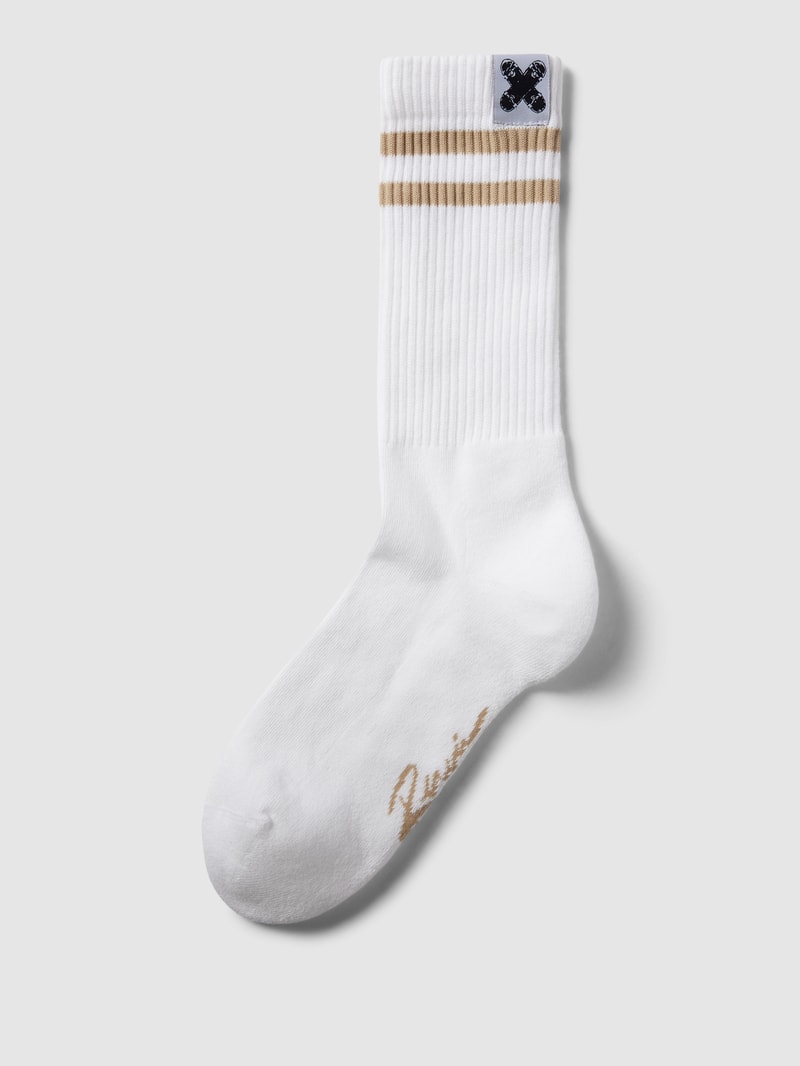 Socken mit Label-Detail in kitt