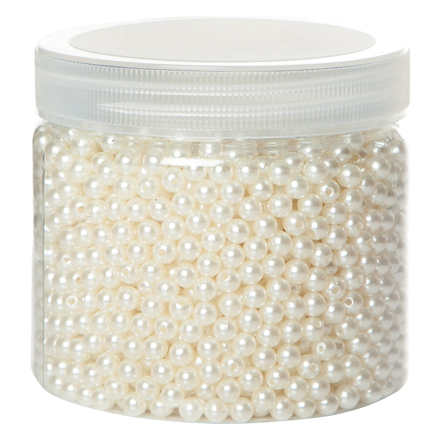 Perlen, perlmutt, 6 mm Ø, 200 g