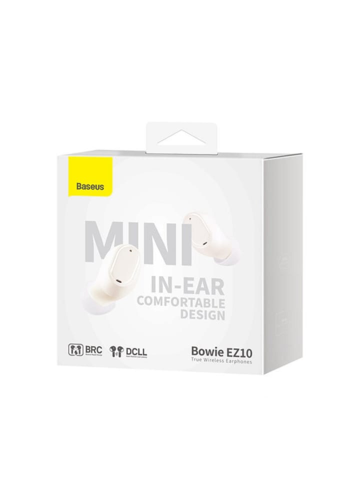 Baseus Baseus Bowie EZ10 TWS Bluetooth 5.3 kabellose Kopfhörer – weiß in Weiß günstig kaufen onesize