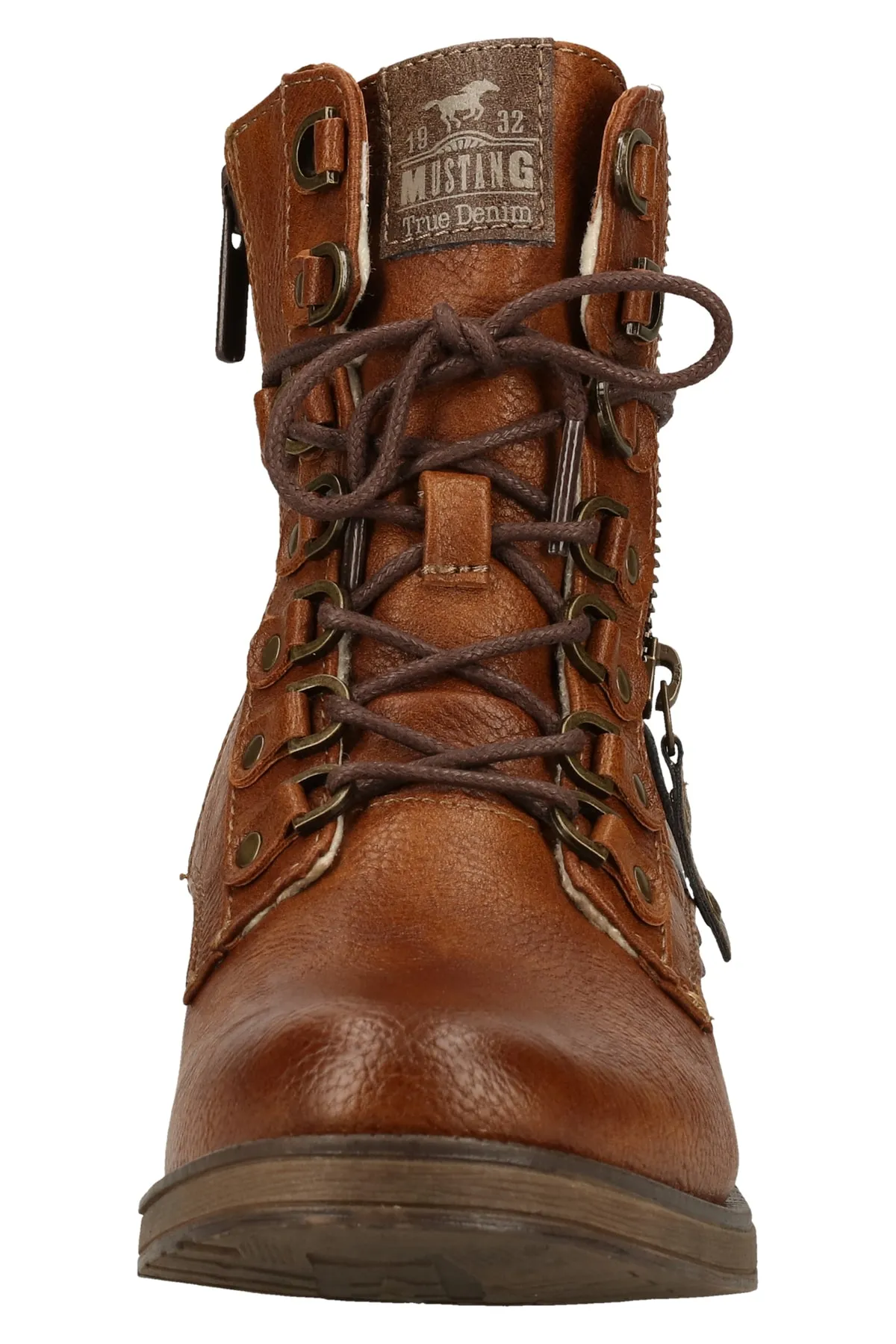 Mustang  Stiefelette - Braun - Blockabsatz