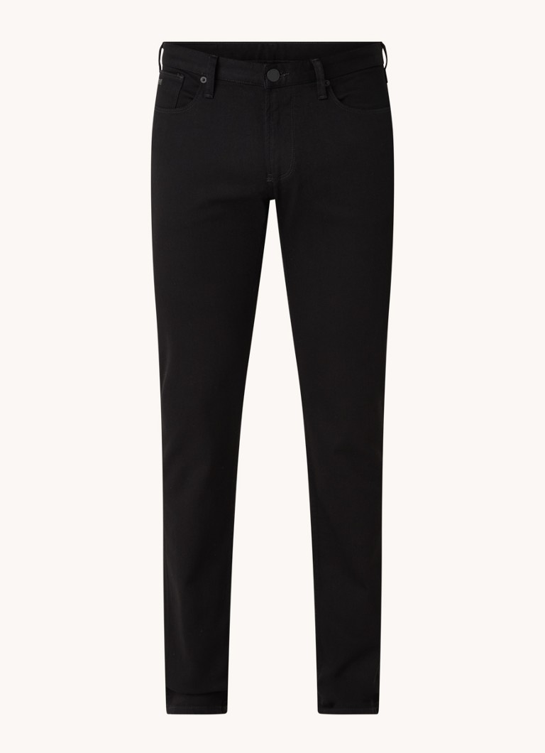 Obcisłe jeansy Emporio Armani z kolorowym przetarciem