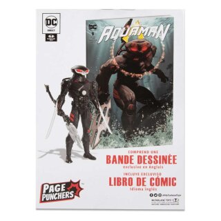 DC Direct Page Punchers Actionfigur & Comic - Black Manta (Aquaman)
