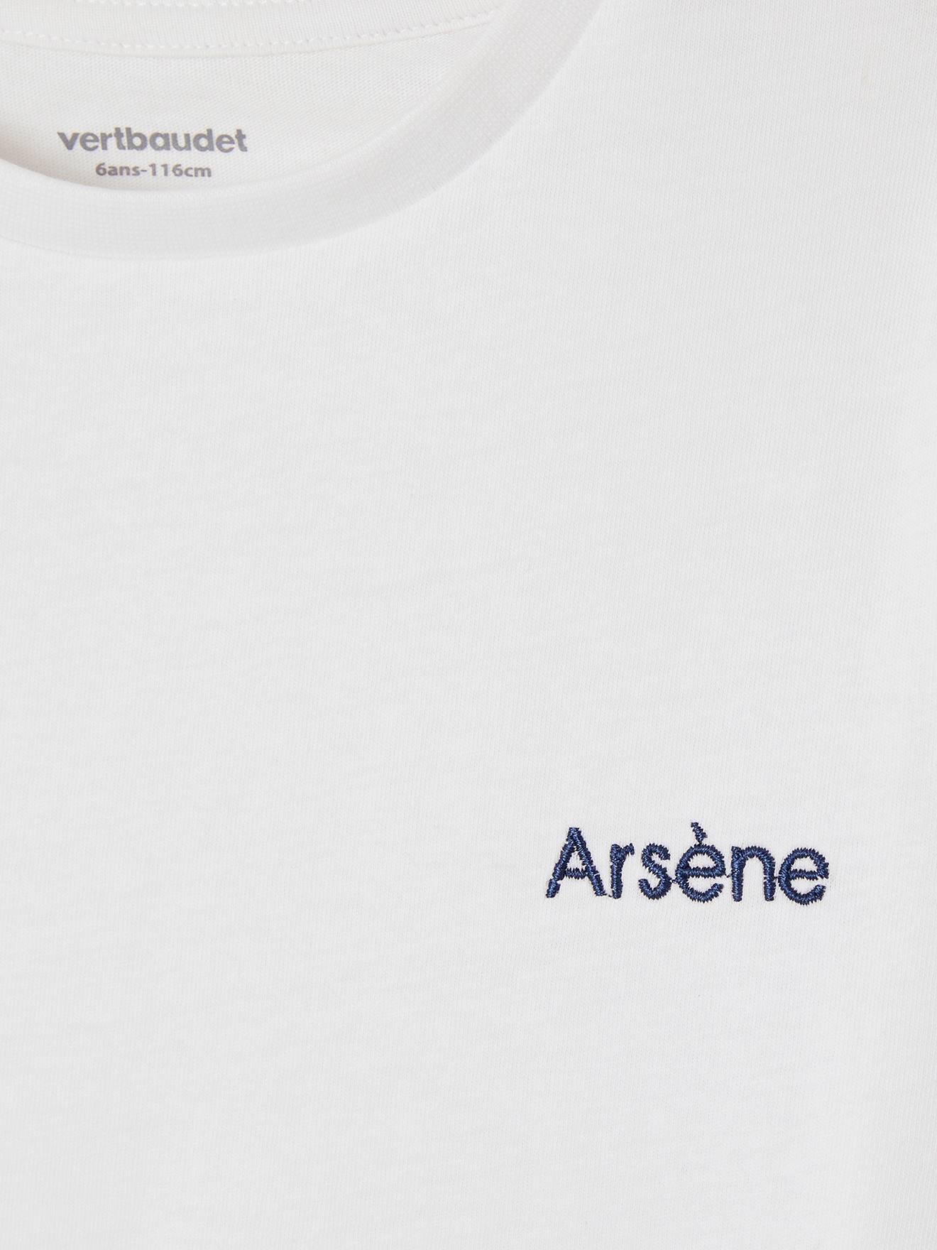 Vertbaudet Jungen T-Shirt BASIC Oeko-Tex, personalisierbar - weiß