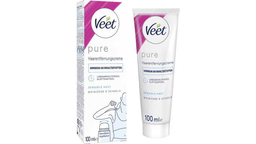 Veet PURE Haarentfernungs-Creme Bikini & Achseln 100 ml