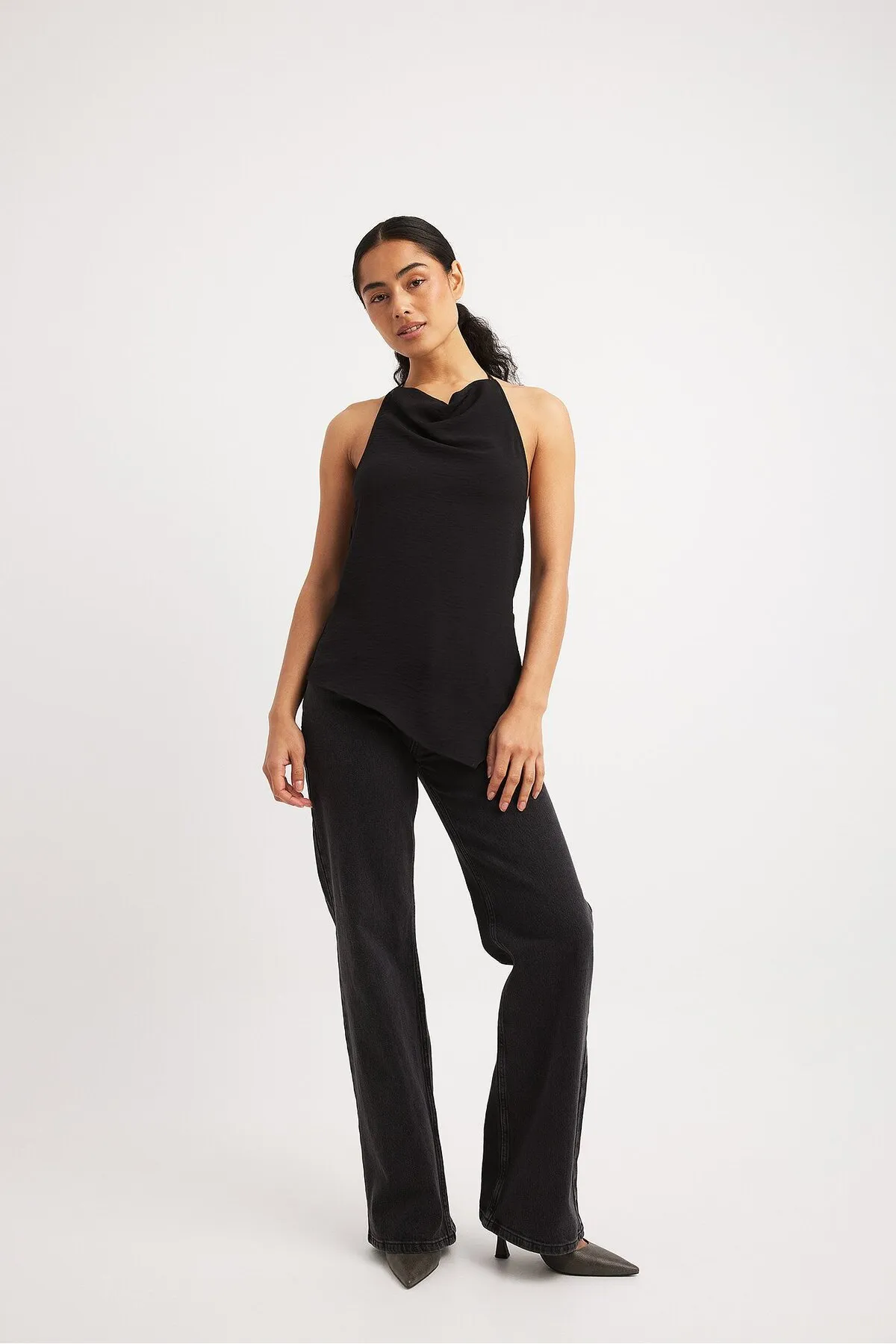 NA-KD  Bluse - Schwarz - Relaxed Fit