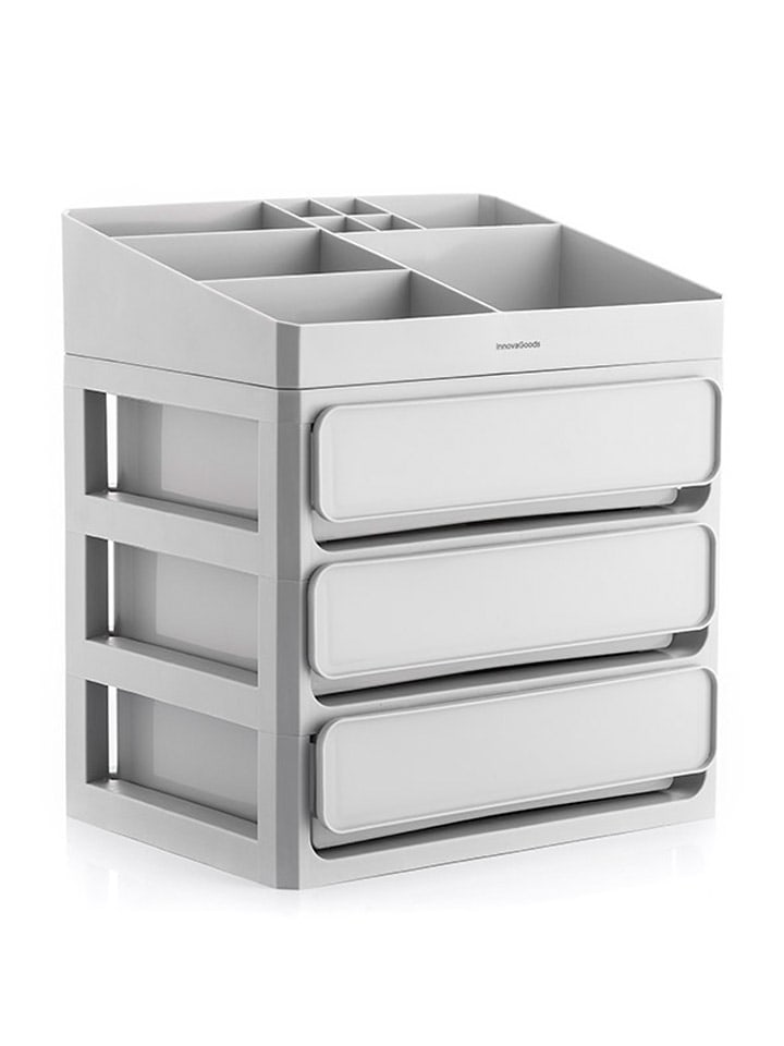 InnovaGoods Make-up Organizer in Grau - (B)26 x (H)29 x (T)19,5 cm günstig kaufen onesize