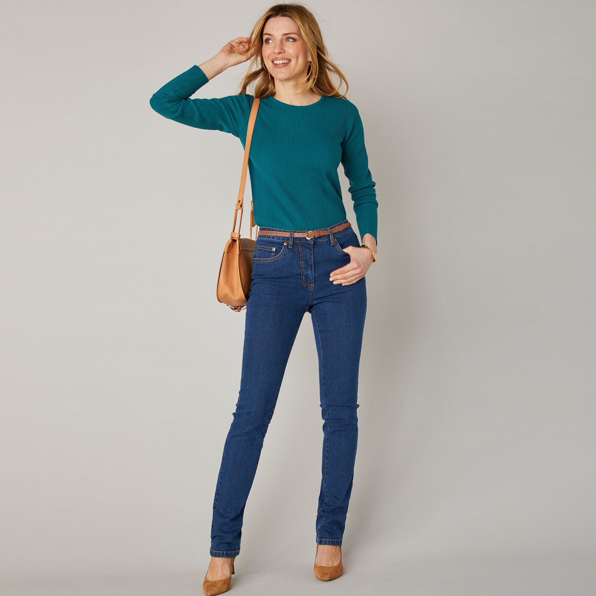 Jean coupe droite stretch