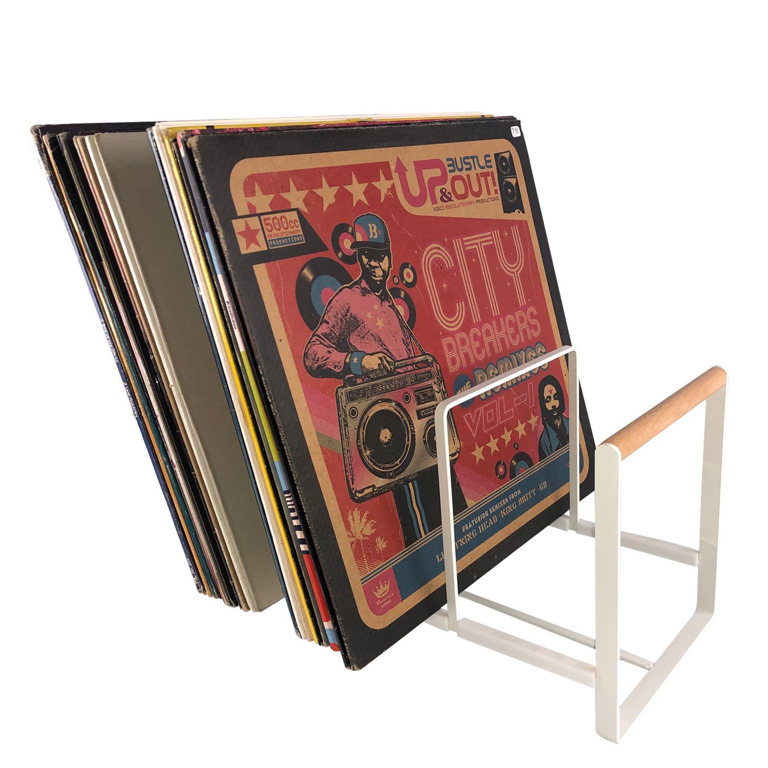 7even Schallplatten Ständer / Luxus Vinyl Halter für LPs, Maxis 12