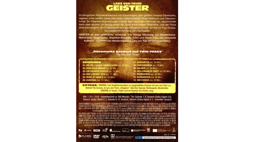 Geister: Die komplette Serie (Lars von Trier)  [7 DVDs]