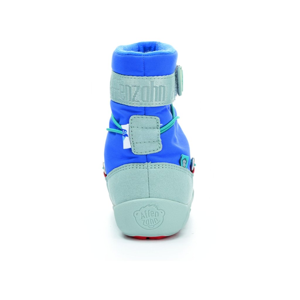 Affenzahn Schneestiefel Vegan Snowy Hai Blau Winterbarfußschuhe