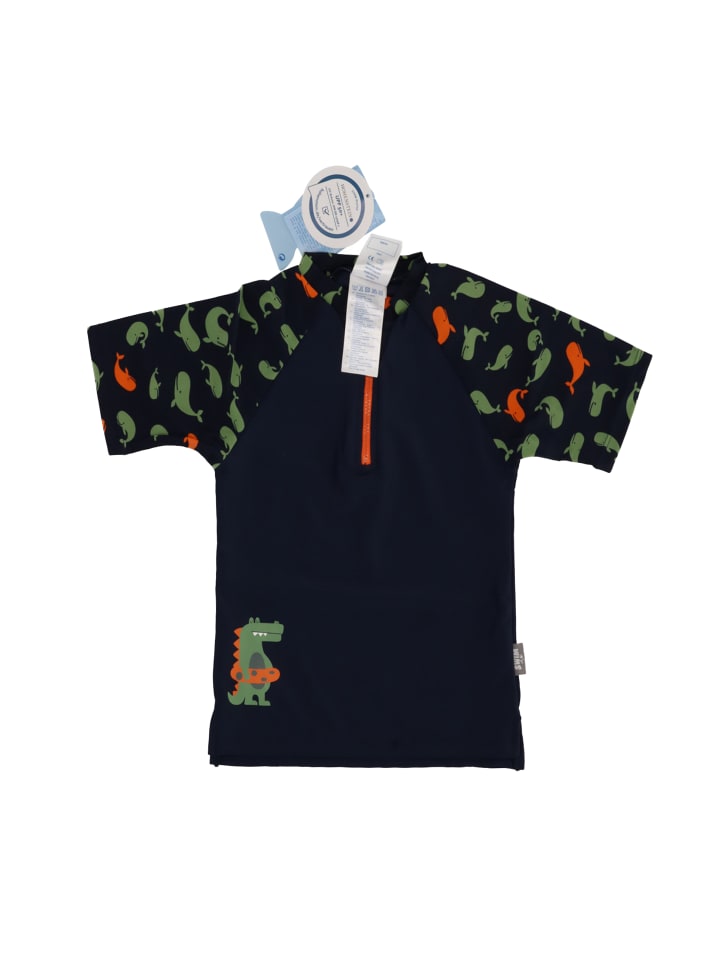Sterntaler Badeshirt kurzarm Wale   Krokodil in marineblau günstig kaufen 80