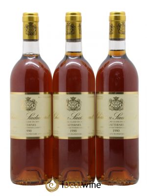 Château Suduiraut 1er Grand Cru Classé  1990 - Lot de 3 Bouteilles