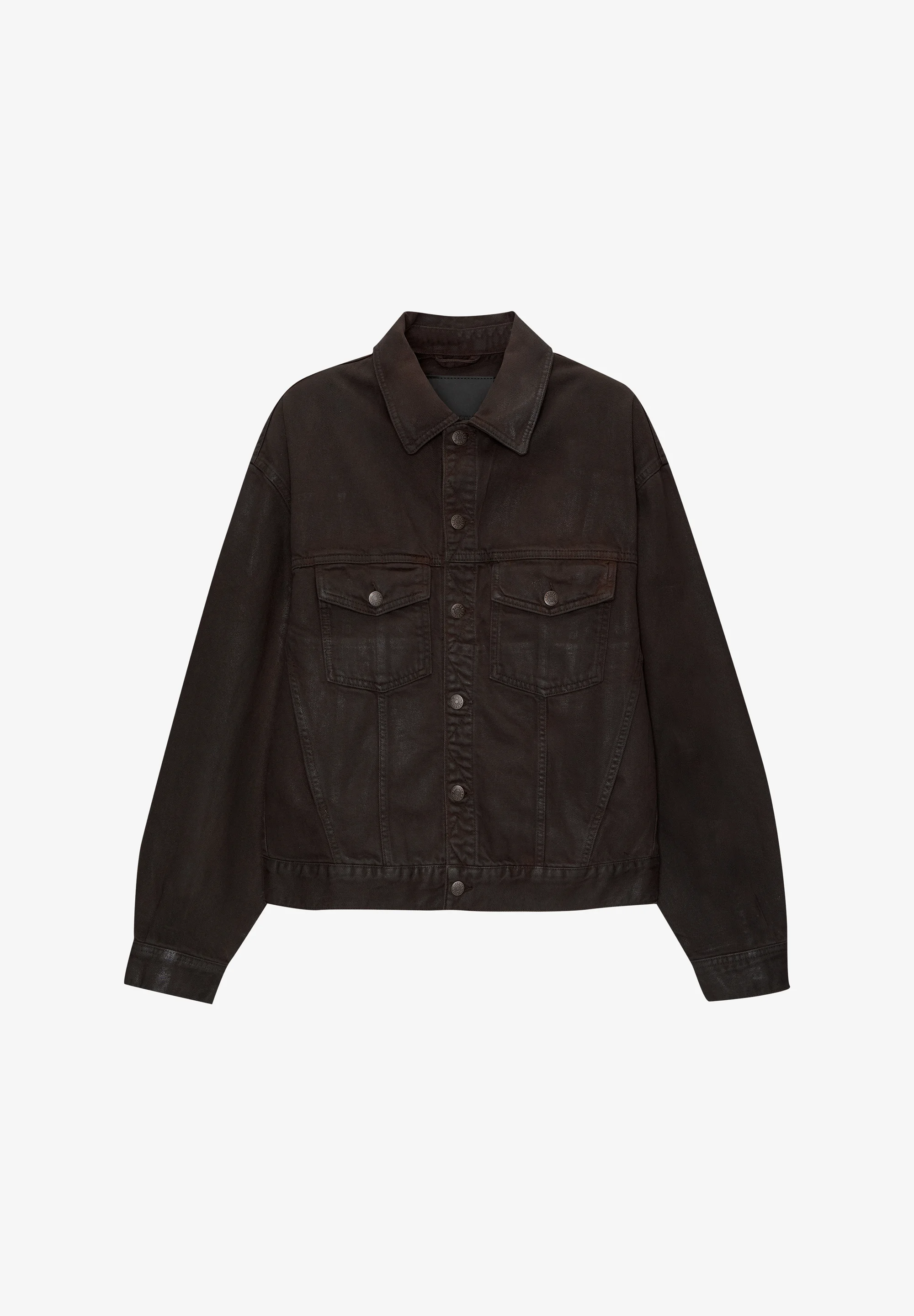 PULL&BEAR ACABADO ENCERADO - Chaqueta vaquera