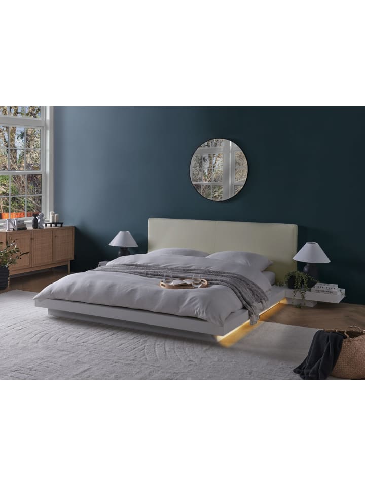 Beliani Doppelbett ZEN in Weiß/Weiß - (W) 308 x (H) 86 x (L) 229 cm günstig kaufen onesize