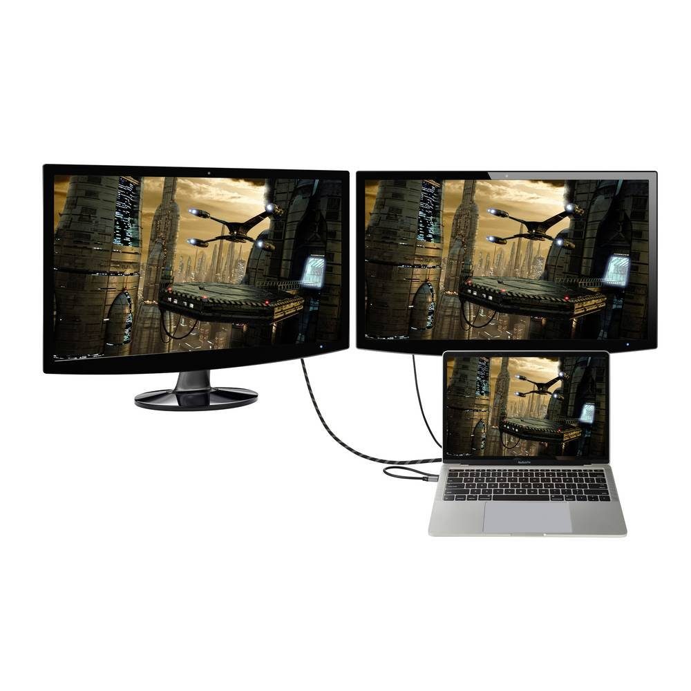 Renkforce Laptop-Dockingstation 15-in-1 USB-C® Notebook Dockingstation, integrierter Kartenleser, USB-C® Power Delivery