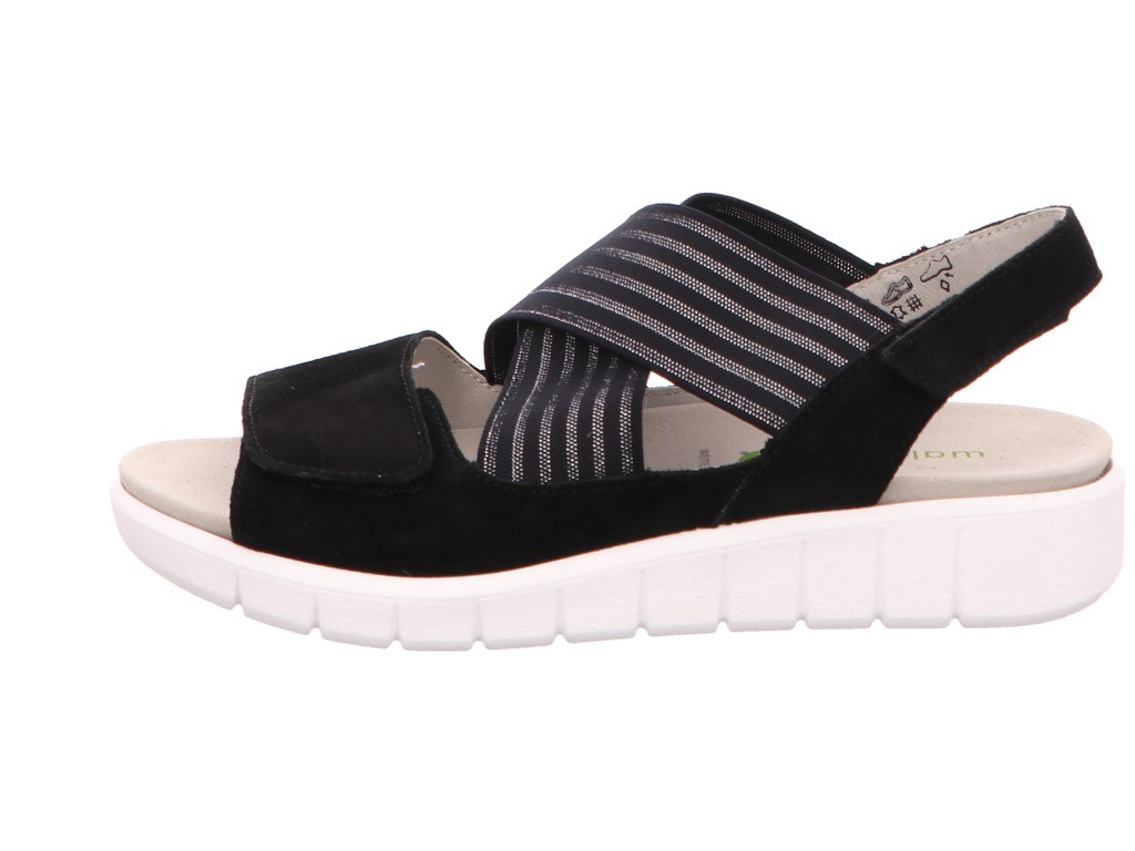 WALDLÄUFER Komfort Sandalen schwarz