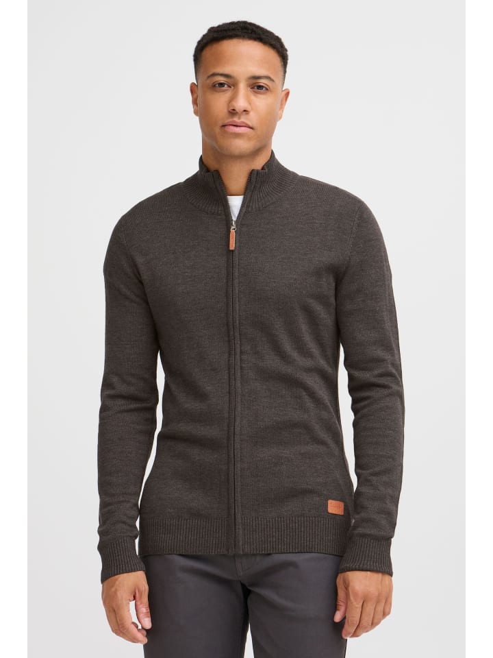 BLEND Strickjacke BHNorman 20704789ME Cardigan mit Reißverschluss in dunkelgrau günstig kaufen XXL