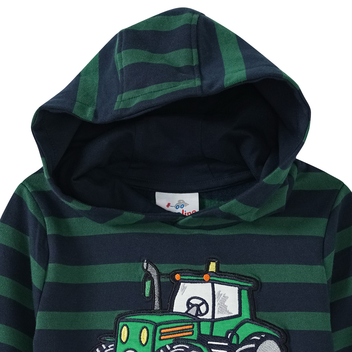 Jungen Hoodie mit Trecker-Applikation