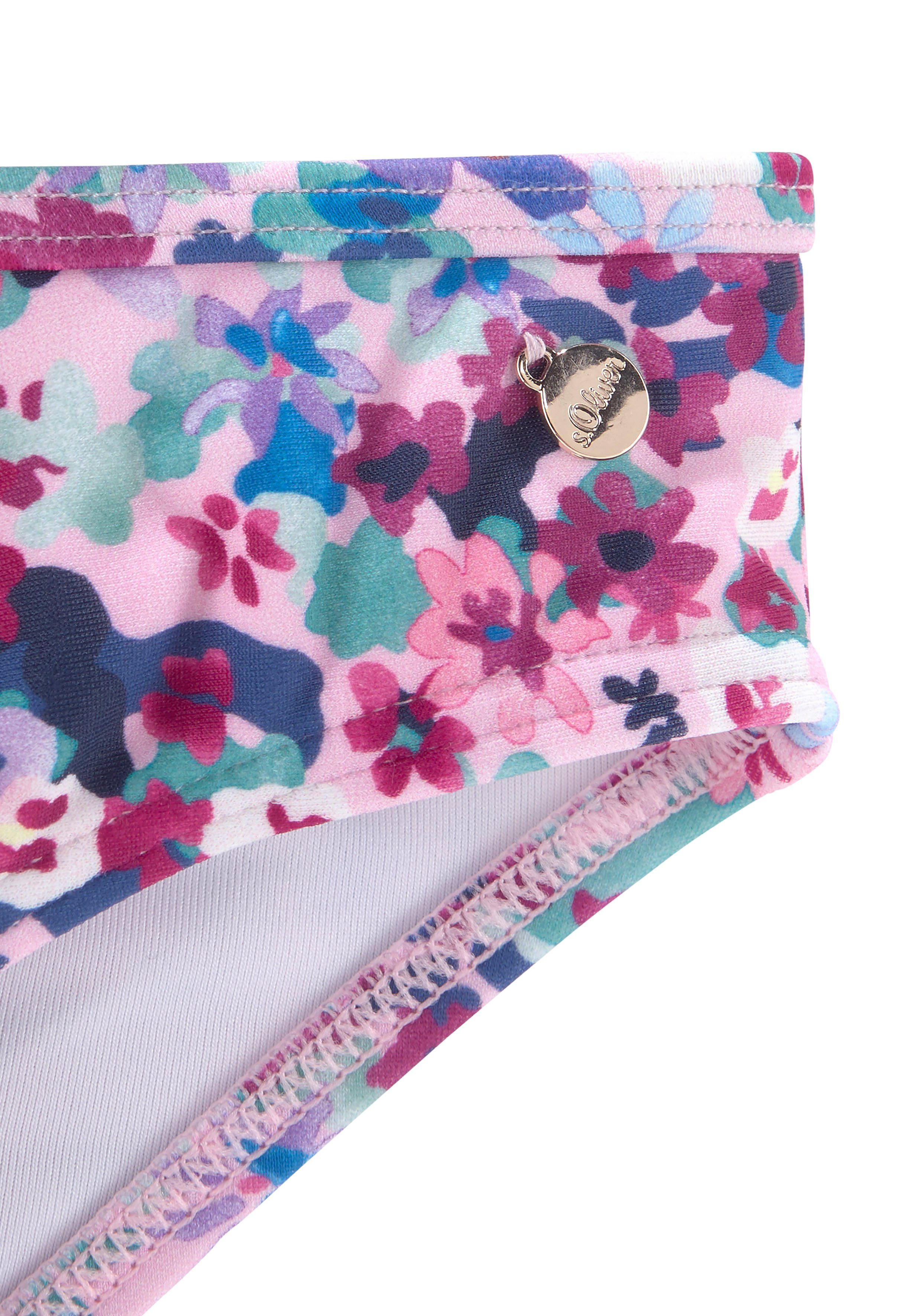 s.Oliver Triangel-Bikini mit sommerlichem Blumendruck