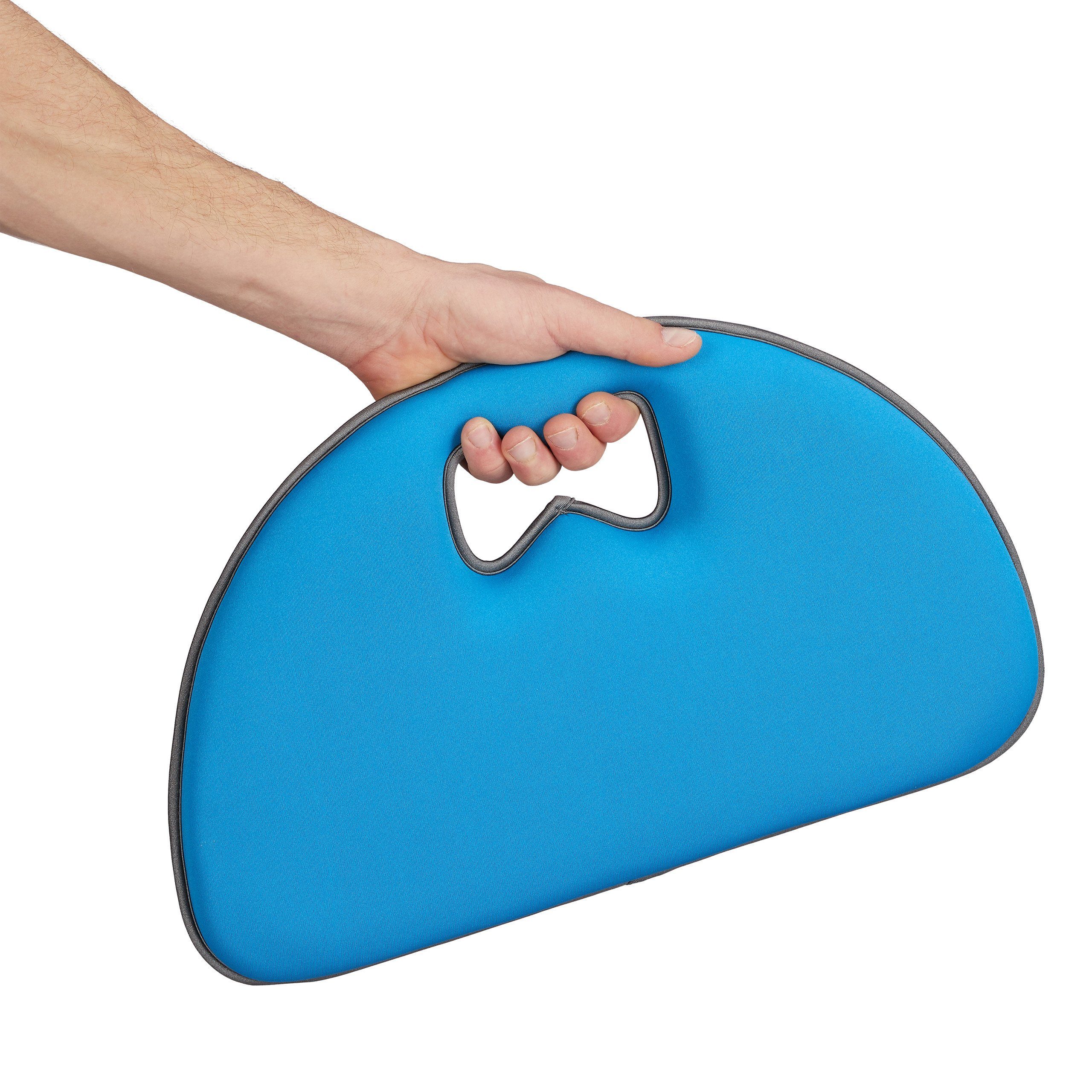 relaxdays Kniekissen 2 x Kniekissen blau