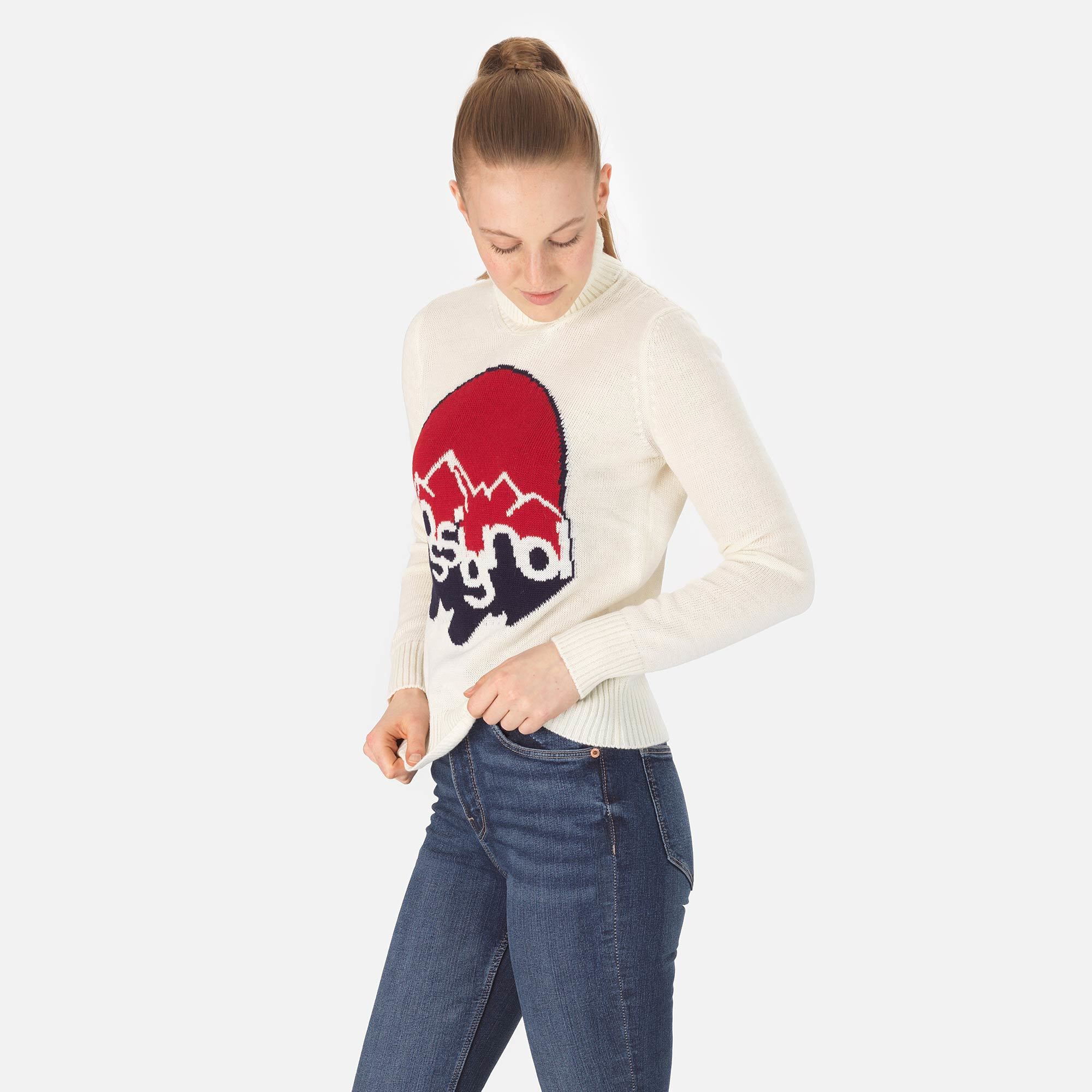Pull à col roulé en maille Femme