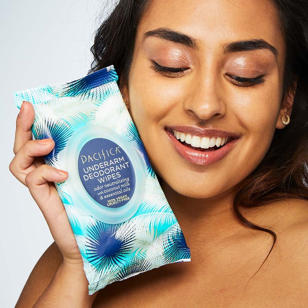 pacifica beauty Lingettes déodorantes Coconut Milk & Essential Oils Soin Corps