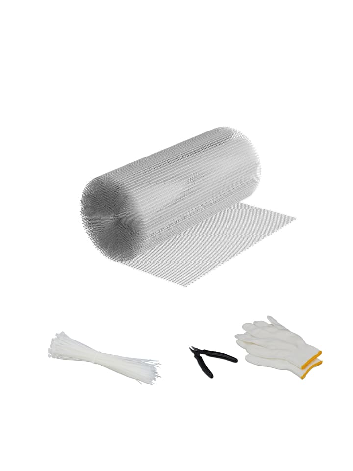 relaxdays Volierendraht in Silber - (B)10 x (H)0,5 m günstig kaufen onesize