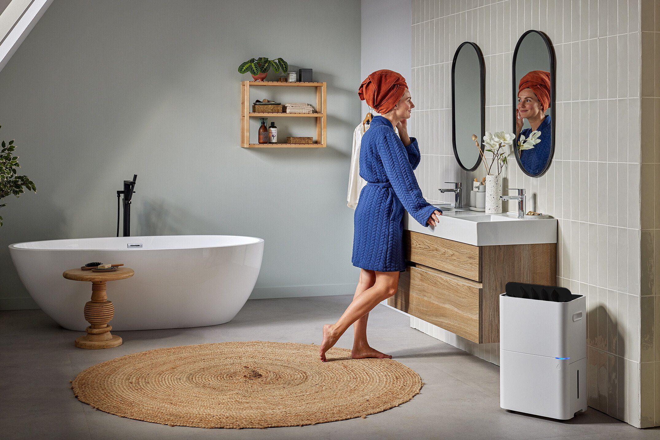 Qlima Luftentfeuchter Qlima – Luftentfeuchter D820 A Smart – Entfeuchtet 12L pro Tag – Weiß