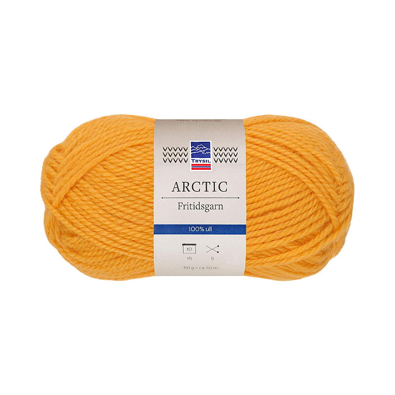 Trysil Arctic Fritidsgarn ull 100% ren ny ull, gul