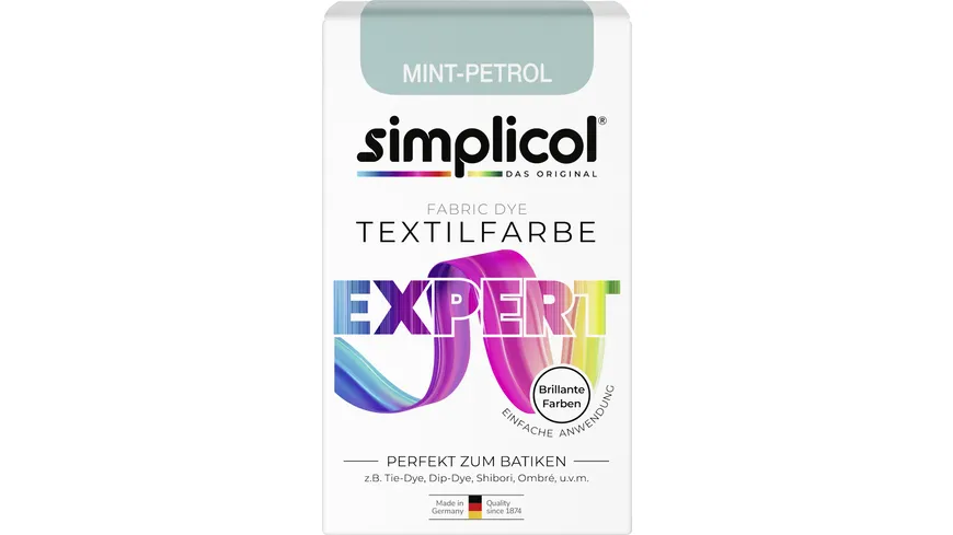 simplicol Textilfarbe Expert Mint-Petrol 150 g