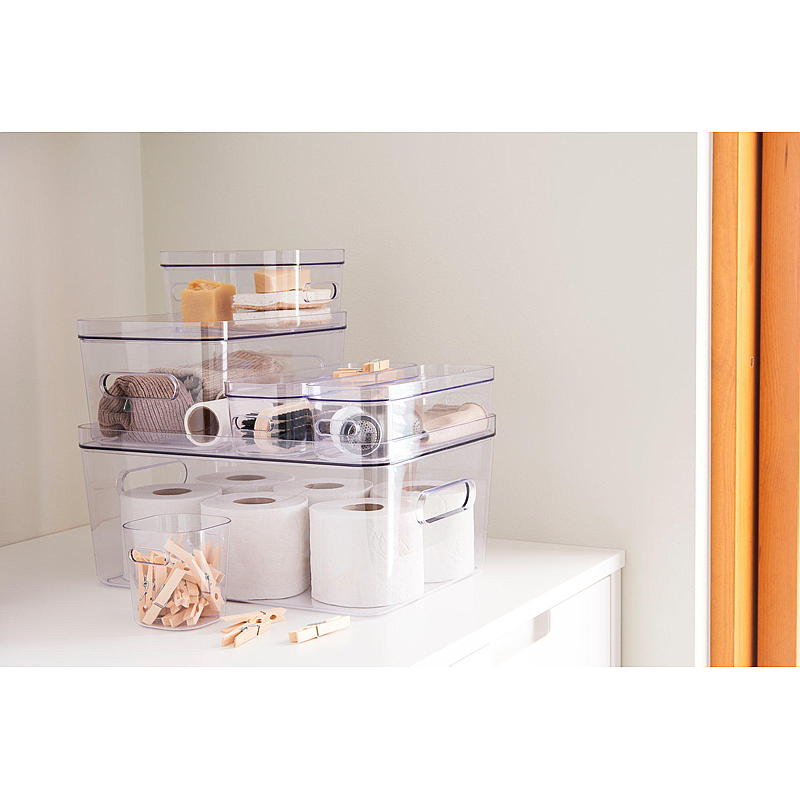 Smartstore Oppbevaringsboks SmartStore™ 1,3 liter Compact Clear Slim: L29,1 x B9,4 x H6,1