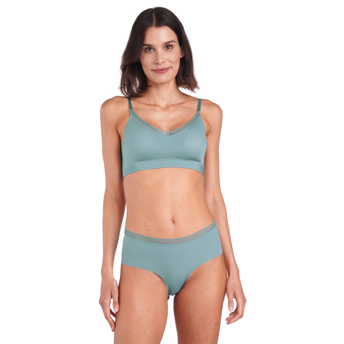 2 Damen Seamless-Pantys mit Spitze