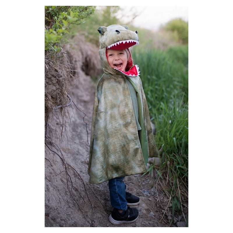 Cape de T-rex Grandasaurus avec griffes 4-6 ans, Great pretenders