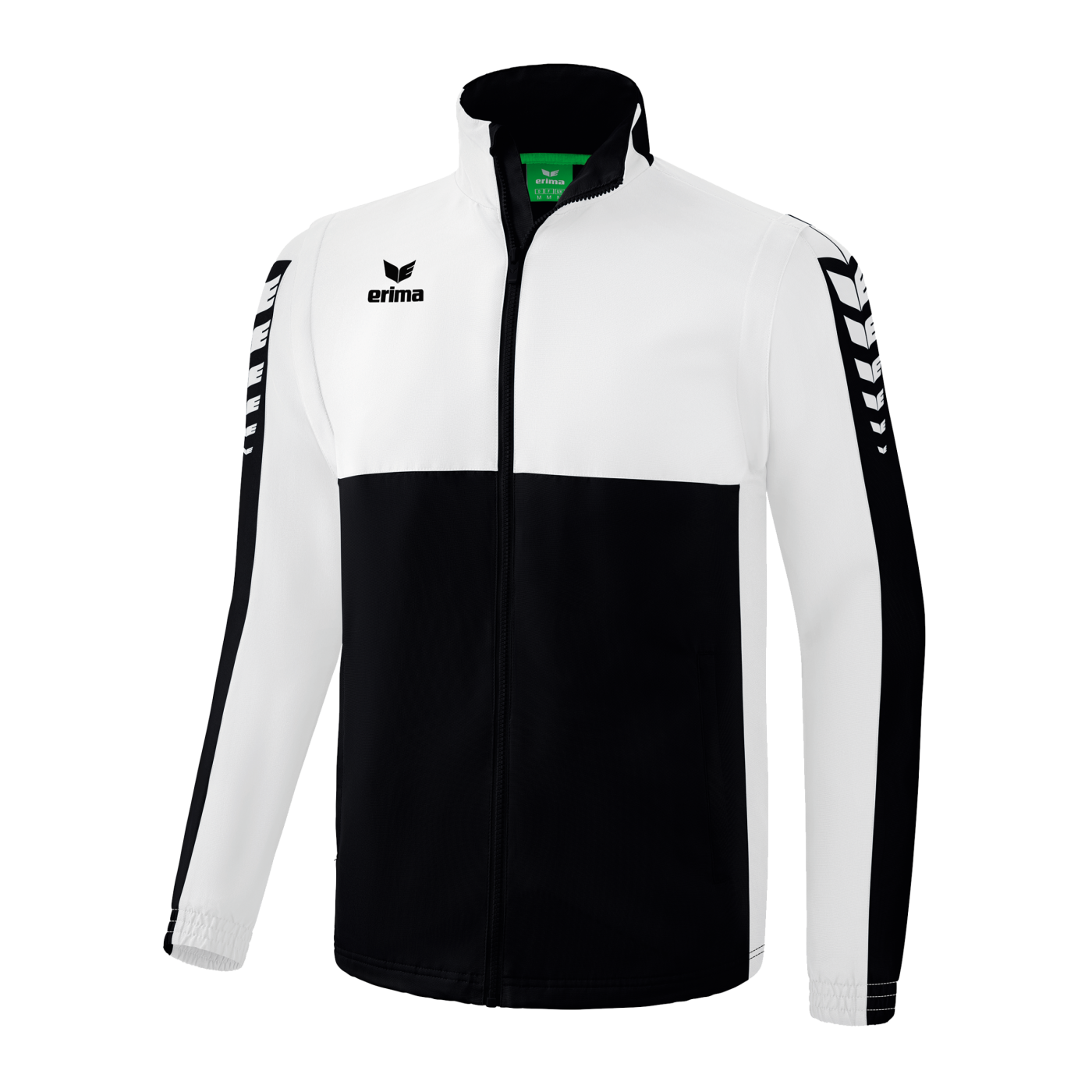 Erima SIX WINGS Jacke abnehmbare Ärmel Weiss Schwarz