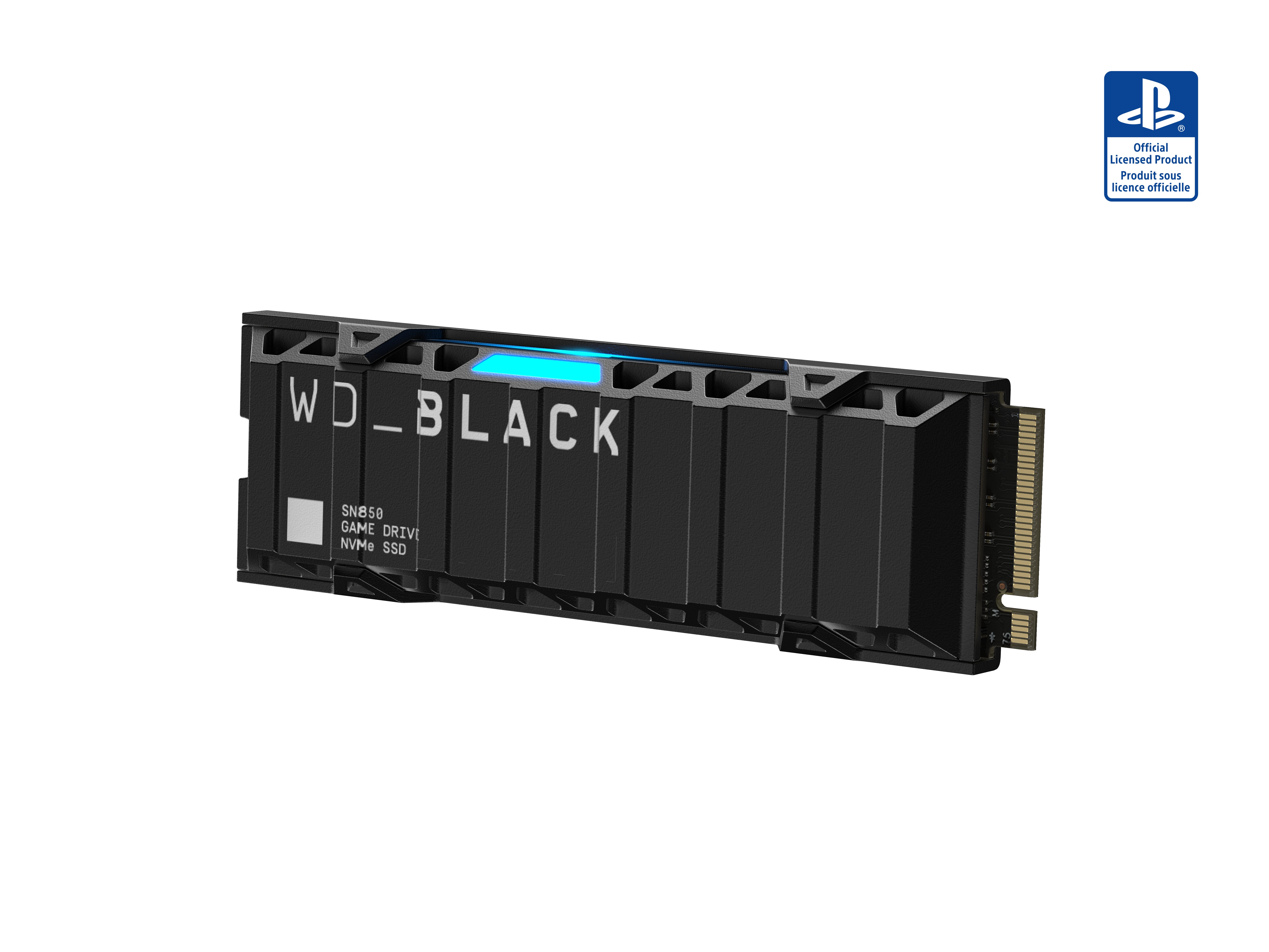 WD_Black SN850 NVMe™ SSD für PS5™-Konsolen mit Heatsink interne Gaming-SSD (1 TB) 7000 MB/S Lesegeschwindigkeit, 5300 MB/S Schreibgeschwindigkeit