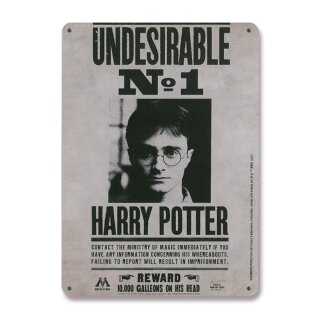 Harry Potter Blechschild Undesirable No. 1 15 x 21 cm