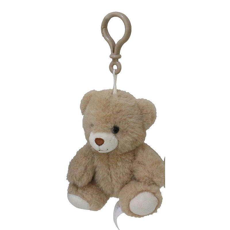 FunToys Bamse mini m/klips beige