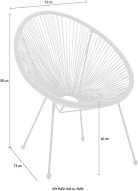 INOSIGN Stuhl (Set, 2 St), runde Sitzschale im 2er-Set