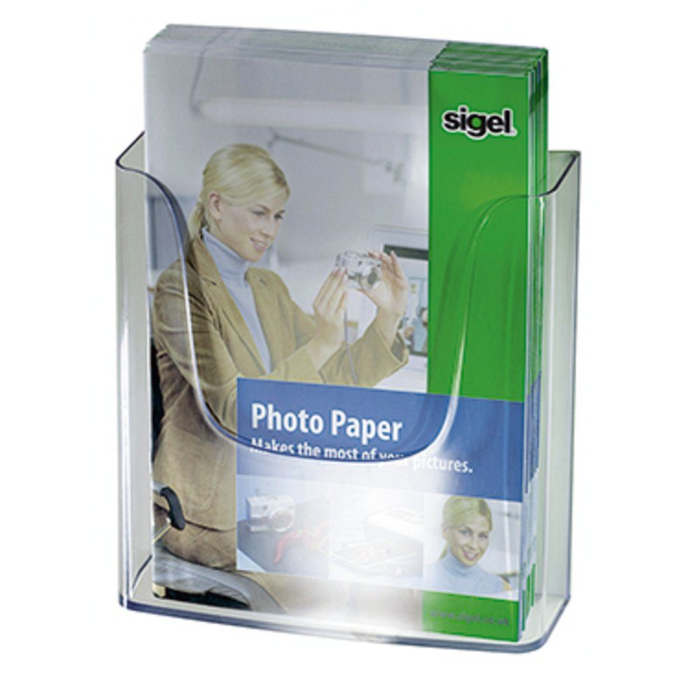 Sigel Zeitungsständer Sigel LH115 Prospekthalter Glasklar Anzahl der Fächer 1 1 St. (B x H