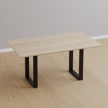 en.casa Tischgestell, Holsted Tischkufen 2er Set Stahl 40 x 28 cm Schwarz, matt
